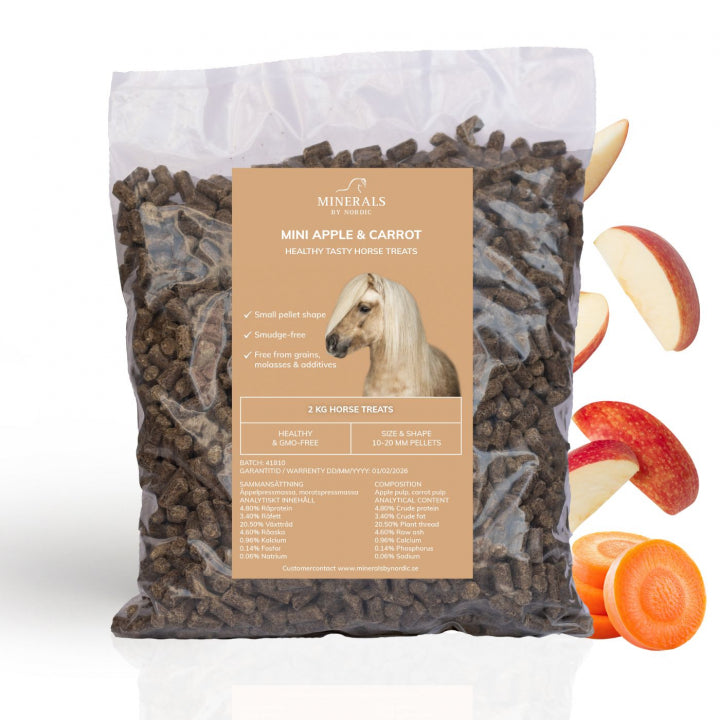 Mini Apple & Carrot - Hästgodis 2 kg Refill