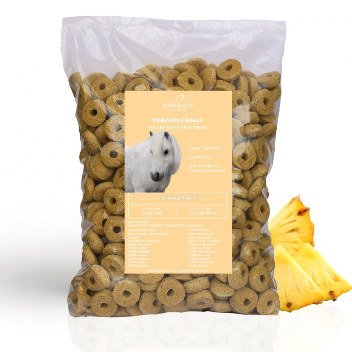 Pineapple Rings - Hästgodis 2 kg Refill
